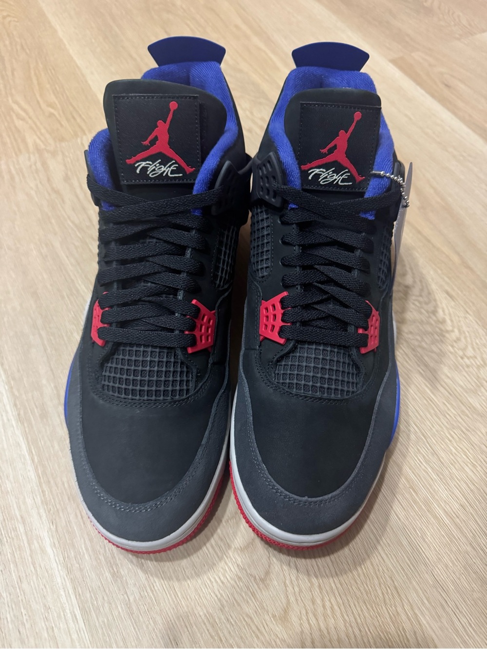 Jordan 4 Retro Sneakers Black/Red/Blue - NEW